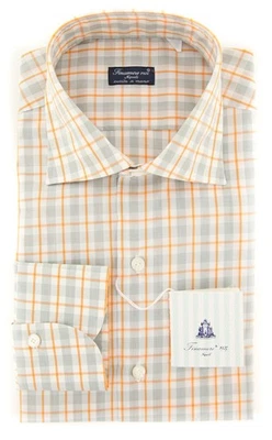 Camisa Finamore Napoli Off White Ventana - Completa - 17/43 - (F141810) Foto 1 de 4
