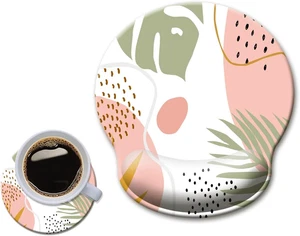 Alfombrilla de ratón de gel ergonómica con soporte para muñeca y base antideslizante - 9x10 pulgadas - Imagen 1 de 21