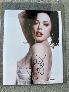 Foto autografiada firmada por Rose McGowan 8x10 imagen encantada PSA/ADN 🔑 - Imagen 1 de 2