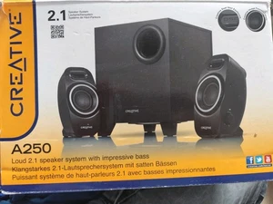 Creative A250 2.1 Lautsprecher-System / satte Bässe, Subwoofer, Audio - Bild 1 von 9