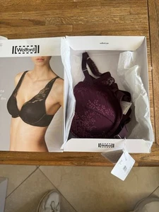 NWT Wolford Filigra Dark Orchid Purple Lace Push-Up Bra 75B - Picture 1 of 6