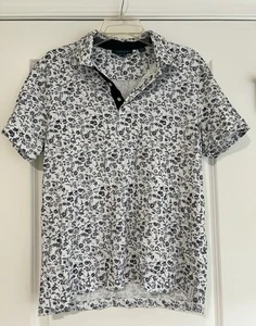 Perry Ellis Men’s Black and White Polo Medium - Picture 1 of 14