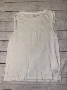 Women’s Large Gap White Tank - Picture 1 of 3