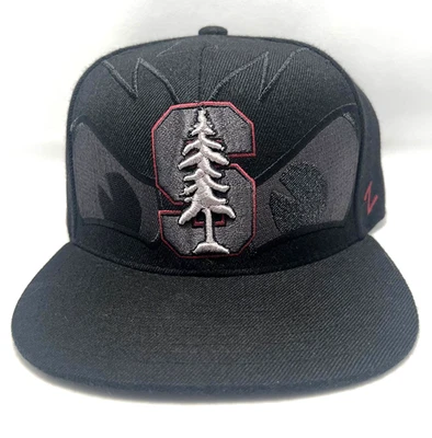 Stanford Cardinal Hat Cap Snap Back Black Red NCAA College Football  Zephyr - Image 1 of 4