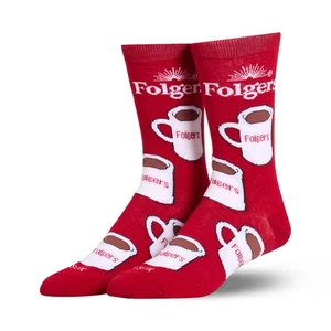 Cool Socks Folgers Tazze Calzini Divertenti Novità Adulto Medium - Foto 1 di 4