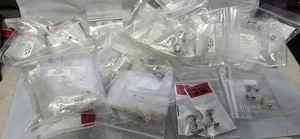 105+ body jewelry rhinestone piercings variety lot short round flat military - Picture 1 of 24
