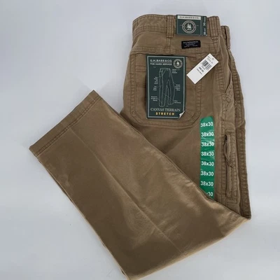 NWT GH Bass & Co Canvas Terrain Pants Relaxed Fit Stretch Khaki Men’s Size 38x30 - Image 1 of 4