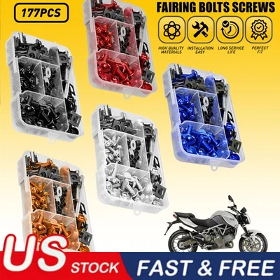 Kit completo de tornillos de cuerpo de carenado aptos para Yamaha YZF R6 R1 R6S YZF600R FZ6/R Foto 1 de 4