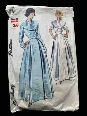 Vintage Housecoat Patterns X2 Simp And McC.32”B,38B. CUT - Image 1 of 4