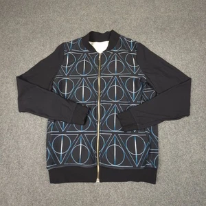 Harry Potter Jacket womens XSMALL black Milk Deathly Hallows Bomber Size XS - Picture 1 of 8