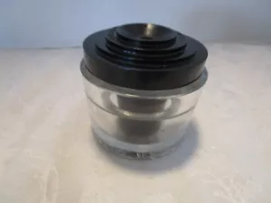 Antique Sengbush Clear Glass and Bakelite Inkwell U.S. Post Office 1930's - Picture 1 of 11