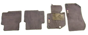 BMW OEM E36 92-99 M3 GRAY FRONT & REAR LEFT RIGHT FLOOR MATS GREY CARPET *WORN - Picture 1 of 12