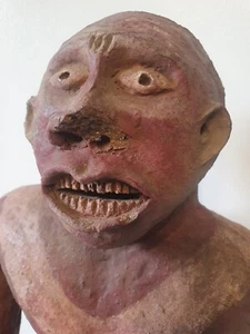 Figura "Ttekpe" Igbo Macho Rara, Antigua Y Usada. Excelente. Pátina fina. 41cm. Nigeria - Imagen 1 de 24