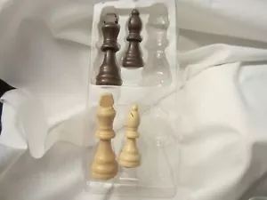 Replacement Chess Pieces Wooden Felt Bottom Sold Individually WHAT IS LEFT - Picture 1 of 3