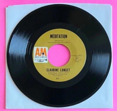 Claudine Longet - 45RPM - Meditation, Sunrise Sunset - A&M - 1966 - Image 1 of 2