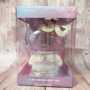 Impressions Vanity Hello Kitty 50th 6 PCs Makeup Brush Gift Set (NEW IN BOX) - Picture 1 of 7