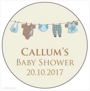 Personalisierte Babyparty Taufe Aufkleber Geburt Danke Umschlag Siegel - 221 - Bild 1 von 1