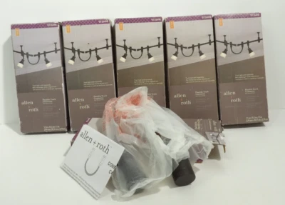 Allen + Roth Track Connectors Lot of 6 Brushed Dark Bronze Black Finish - Image 1 of 4