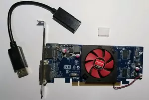 HP AMD Radeon HD 7470 1GB DVI New DisplayPort to HDMI Adapter Video Card - Picture 1 of 8
