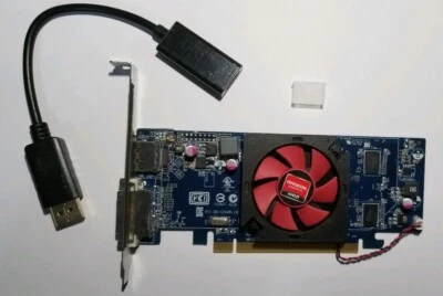  HP AMD Radeon HD 7470 1GB DVI New DisplayPort to HDMI Adapter Video Card - Image 1 of 4