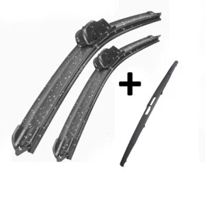Peugeot Expert Wiper Blades Aero For VAN 2008-2016 FRONT PAIR & REAR 3 x BLADES - Picture 1 of 10