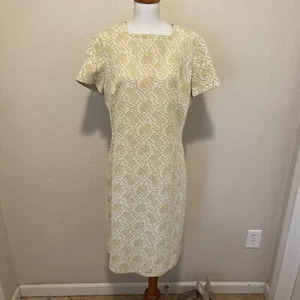 Vestido De Colección Años 60 Crimplene Gran Bretaña Edith Flagg Mod Steam Punk - Imagen 1 de 5