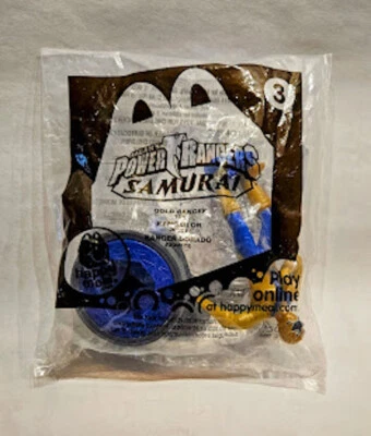 Juguete McDonalds Happy Meal Power Rangers Samurai Gold Ranger # 3 (2011) ENVÍO GRATUITO Foto 1 de 2