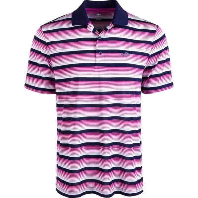 Camisa Informal Attack Life de Greg Norman Para Hombres Púrpura Rayas GOLF POLO TALLA S NUEVA CON ETIQUETAS Foto 1 de 2