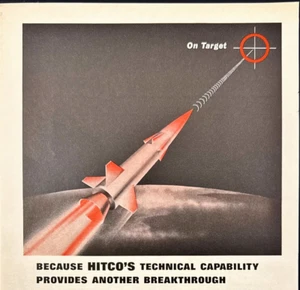 Hitco H.I. Thompson Fiber Glass Missile Ultra-Pure Refrasil Print Ad 1964 - Picture 1 of 7