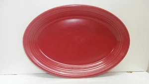 Fiestaware Scarlet Red Oval Platter Homer Laughlin Fiesta USA Large 13.5 In - Picture 1 of 5