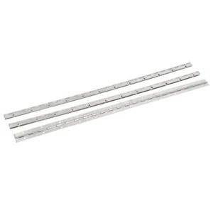3pcs Continuous Piano Hinges 600mm x 25mm x1mm Stainless Steel Door Cabinet Boat - Picture 1 of 3