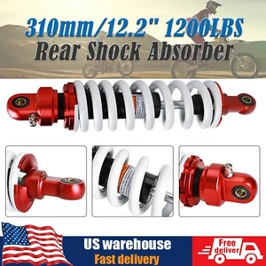 310mm 12.2" 1200LBS Rear Shock Absorber Adjustable For Dirt Pit Bikes ATV Buggy - Picture 1 of 13