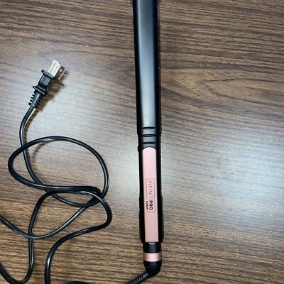 Plancha plana de cerámica dorada rosa INFINITIPRO BY CONAIR, negra, 1 pulgada Foto 1 de 4