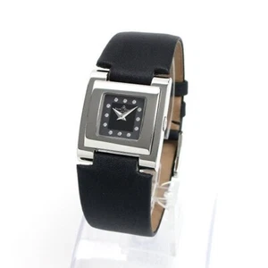 Baume & Mercier Catwalk 12P Diamond Stainless Steel Black Dial [ Used ] - Picture 1 of 24