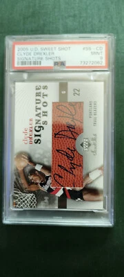 2005 u.d. sweet shot clyde drexler signature shots psa 9 - Image 1 of 2
