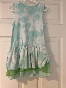 DKNY Girls Dress size S Tie Dye Ruffled - Picture 1 of 10