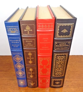 The Franklin Library Book CHOOSE A. Karenina Crime Punishment Odyssey Gulliver - Imagen 1 de 46