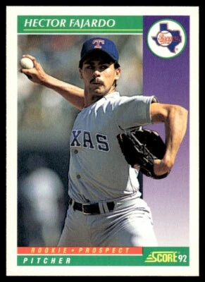 1992 Score Rookie Prospect #842 Hector Fajardo Rookie Texas Rangers - Image 1 of 2