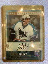 2006-07 Be A Player Signatures #CB Curtis Brown AUTO hockey sports cards NHL