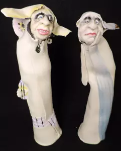 coppia DEBBIE FECHER-GRAMSTAD ""INSANE ASYLUM"" FIGURINE SALE E PEPE - Foto 1 di 8