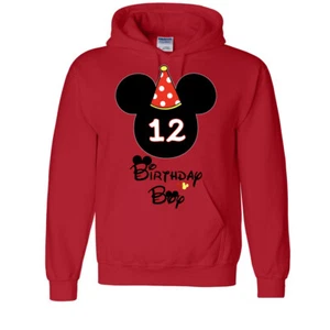 Birthday Boy YOUTH Hoodie Unisex disney Trip Mickey Party Custom Kids Pullover - Picture 1 of 5