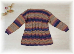 Handmade * wunderschöner, selbstgestrickter Grob Strick Pullover * Gr. 38 40 42 - Bild 1 von 7