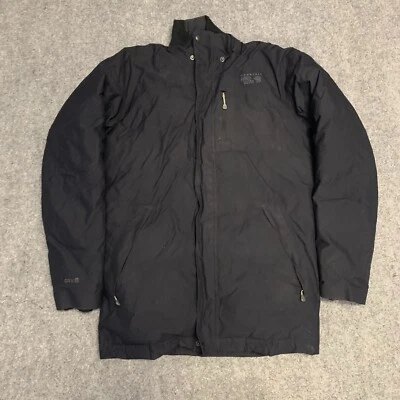Mountain Hardwear Dry Q Parka Down Jacket Mens Size Medium Black Full Zip - Image 1 of 4
