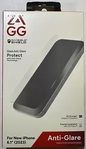 NEW ZAGG Glass Anti-Glare Screen Protector for Apple iPhone 15 (6.1") Small Cam - Picture 1 of 2