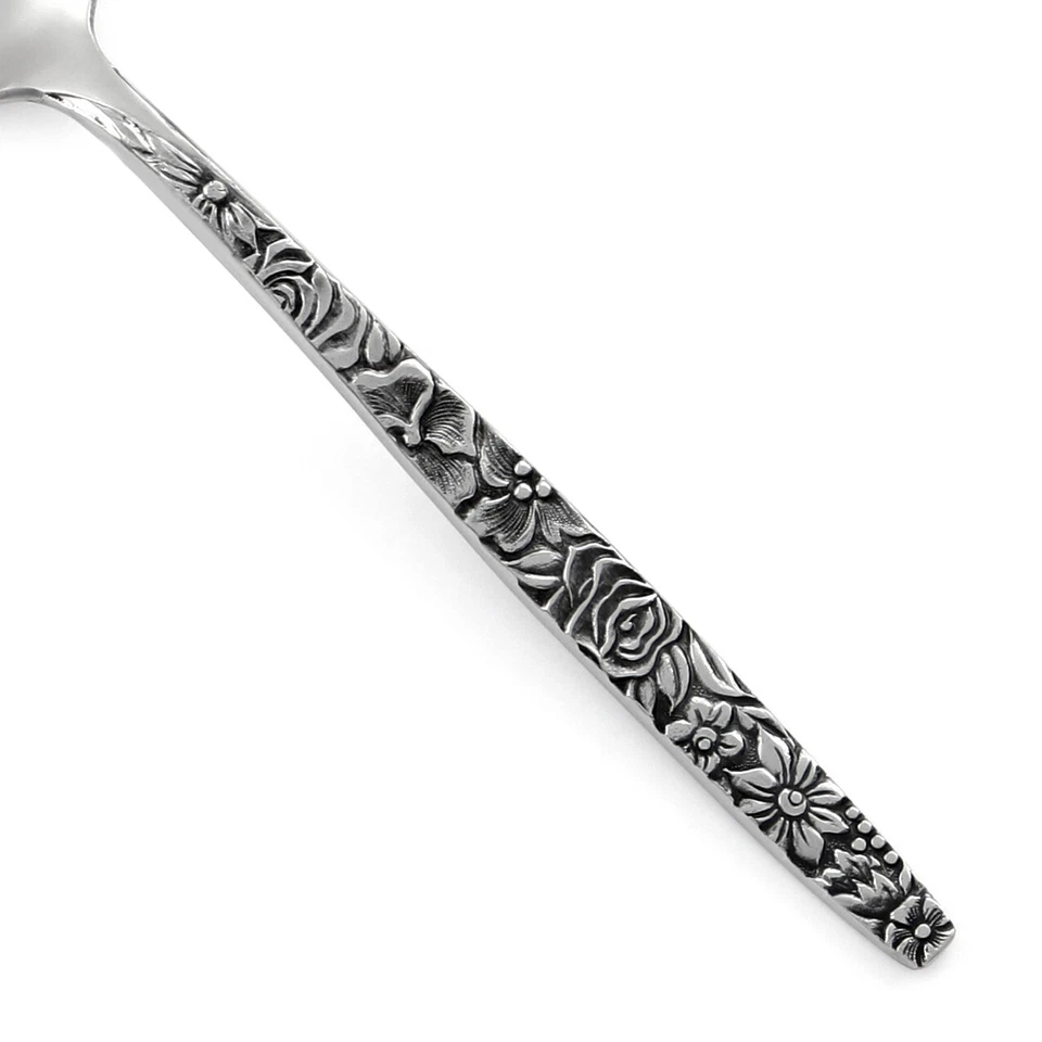 Ekco Eterna LAS PALMAS Stainless Floral Black Accent Silverware CHOICE Flatware - Image 1 of 1