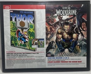 Venom War Wolverine & Thor Comic Wall Art Framed 11”x 14” - Picture 1 of 4