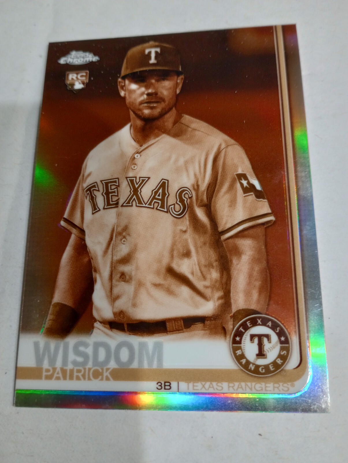 Patrick Wisdom RC Sepia Refractor 2019 Topps Chrome #146 Cubs  RC