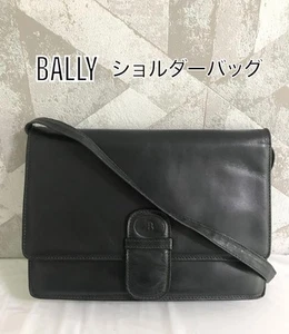 BALLY Leather Crossbody Shoulder Bag Black - Picture 1 of 10
