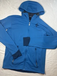 Black Diamond Coefficient Ocean Blue Polartec Fleece Hoodie Jacket Mens Size M - Picture 1 of 9