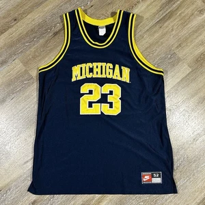 Vintage Nike Team Michigan Wolverines Basketball #23 Jersey Mens 52 XXL USA 90s - Picture 1 of 11